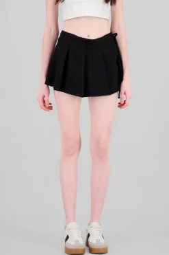 Shasa Pleated Skirt with Bows
