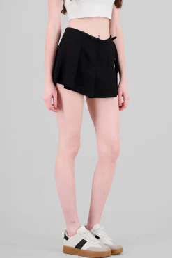 Shasa Pleated Skirt with Bows