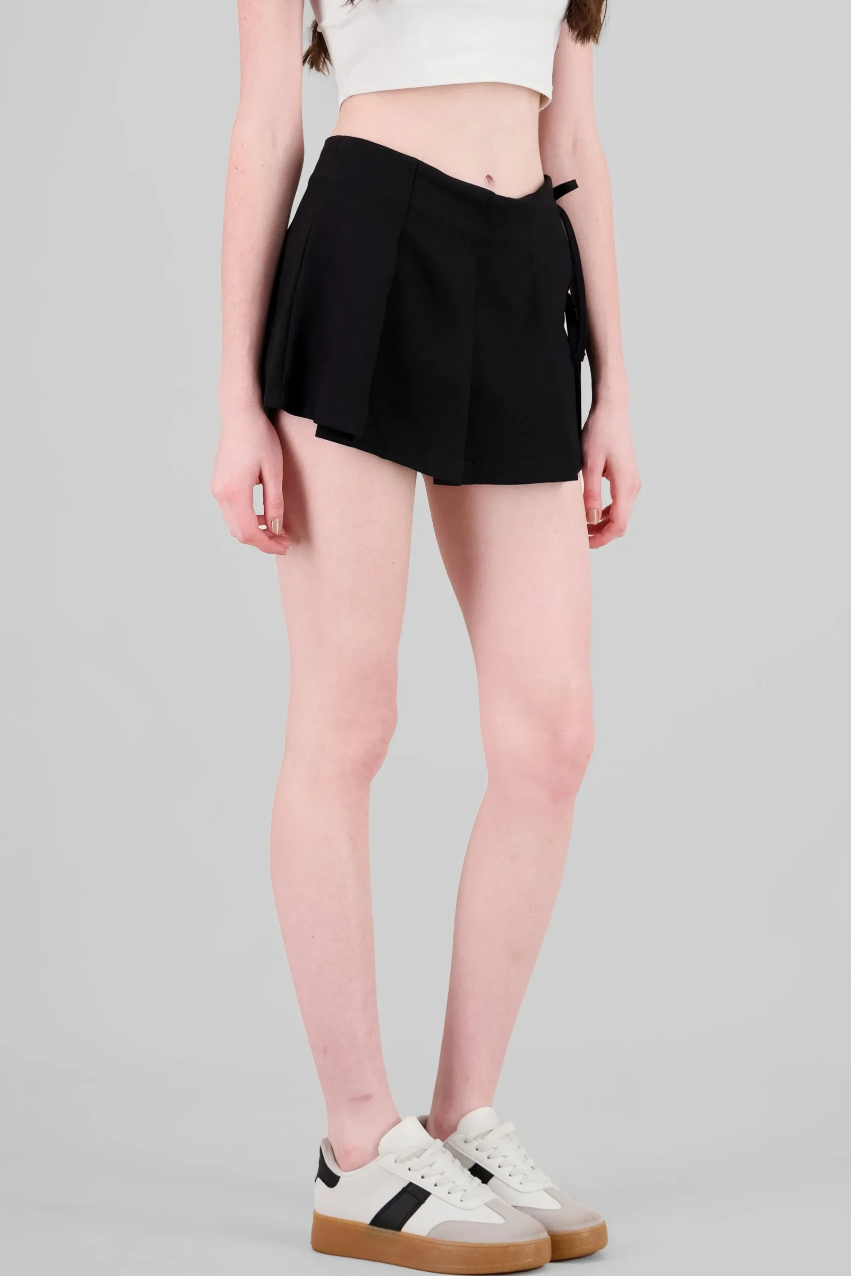 Shasa Pleated Skirt with Bows