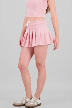 Shasa Pleated Skirt with Drawstring