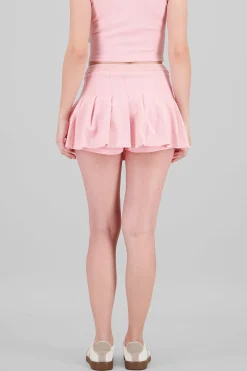 Shasa Pleated Skirt with Drawstring