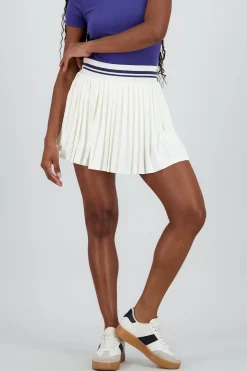 Shasa Pleated Skirt with Waistband