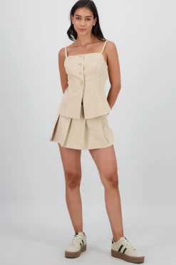 Shasa Pleated Skort with Belt