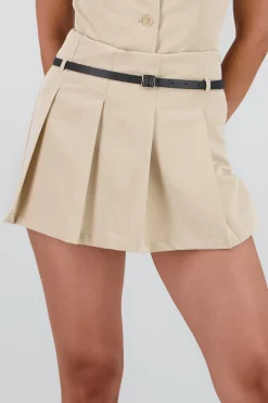 Shasa Pleated Skort with Belt