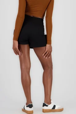 Shasa Pleated Skort with Buttons
