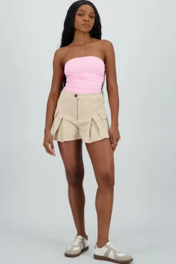 Shasa Pleated Skort with Pockets