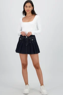 Shasa Pleated Skort with Pockets