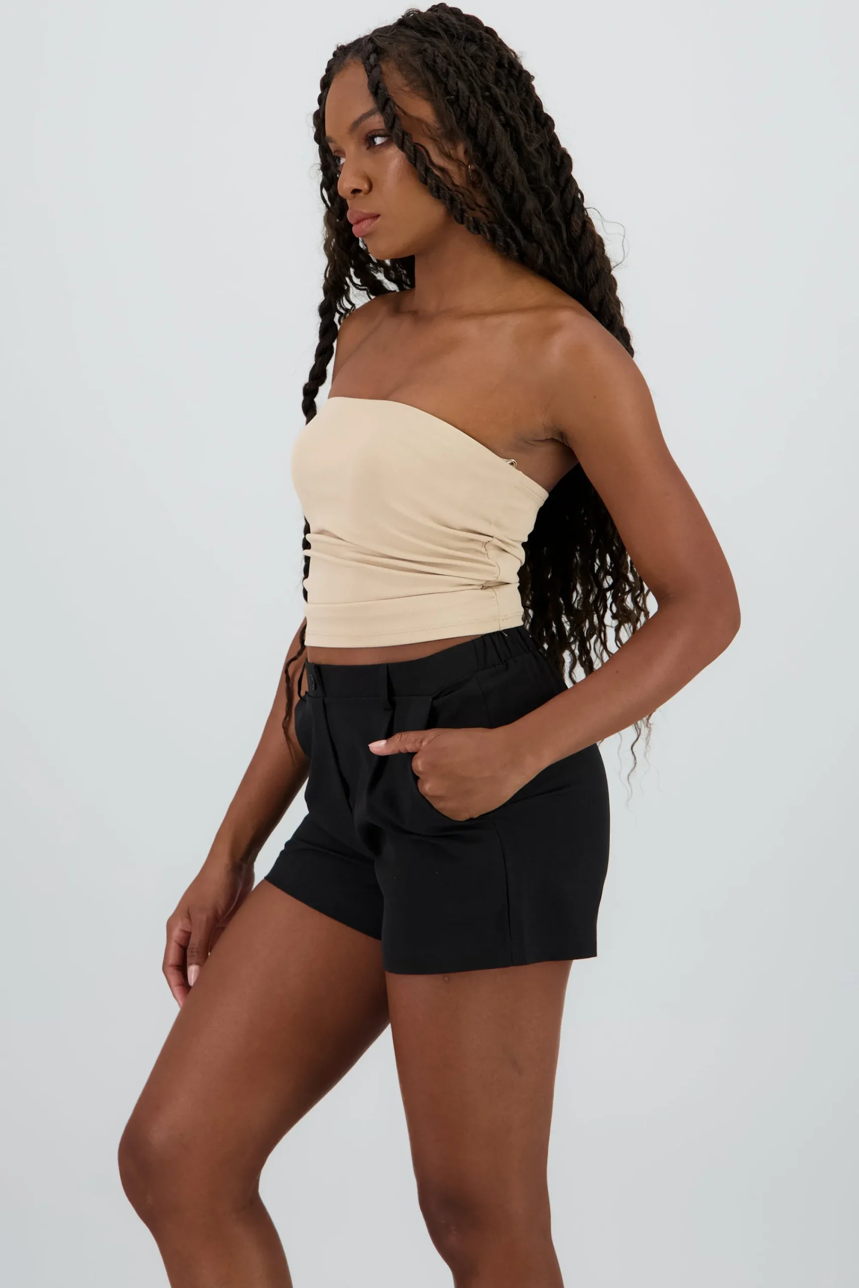 Shasa Pleated Tube Top