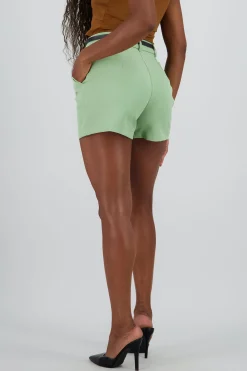 Shasa Pleats Shorts with Belt