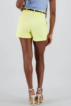 Shasa Pleats Shorts with Belt