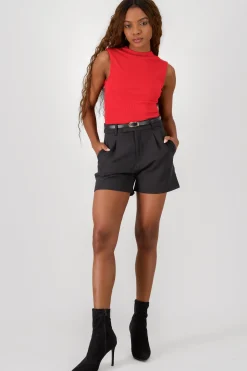 Shasa Pleats Shorts with Belt