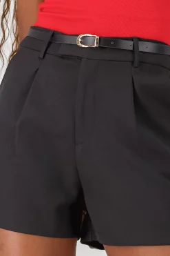 Shasa Pleats Shorts with Belt