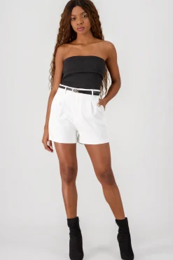 Shasa Pleats Shorts with Belt