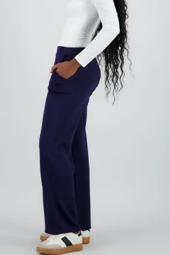 Shasa Pocket Detail Wide Leg Pants
