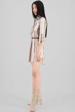 Shasa Pockets and Belt Shirt Dress