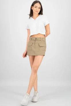 Shasa Pockets and Belt Skort
