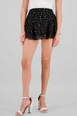 Shasa Polka Dot Chiffon Skirt