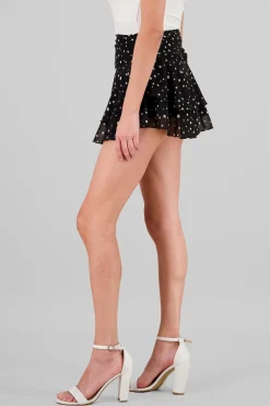 Shasa Polka Dot Chiffon Skirt
