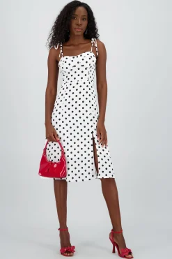 Shasa Polka Dot Midi Dress