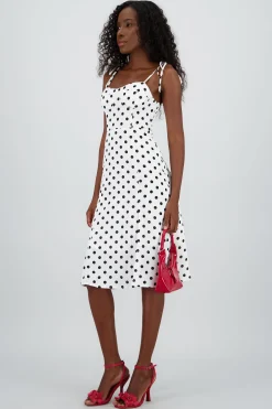Shasa Polka Dot Midi Dress