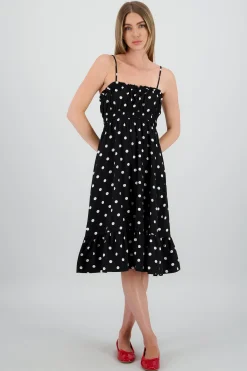 Shasa Polka Dots Midi Dress