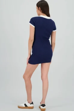 Shasa Polo Collar Mini Dress