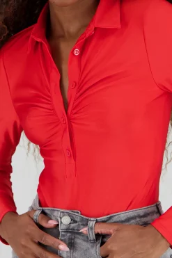 Shasa Polo Neck Bodysuit