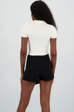 Shasa Polo Neck Knit Top