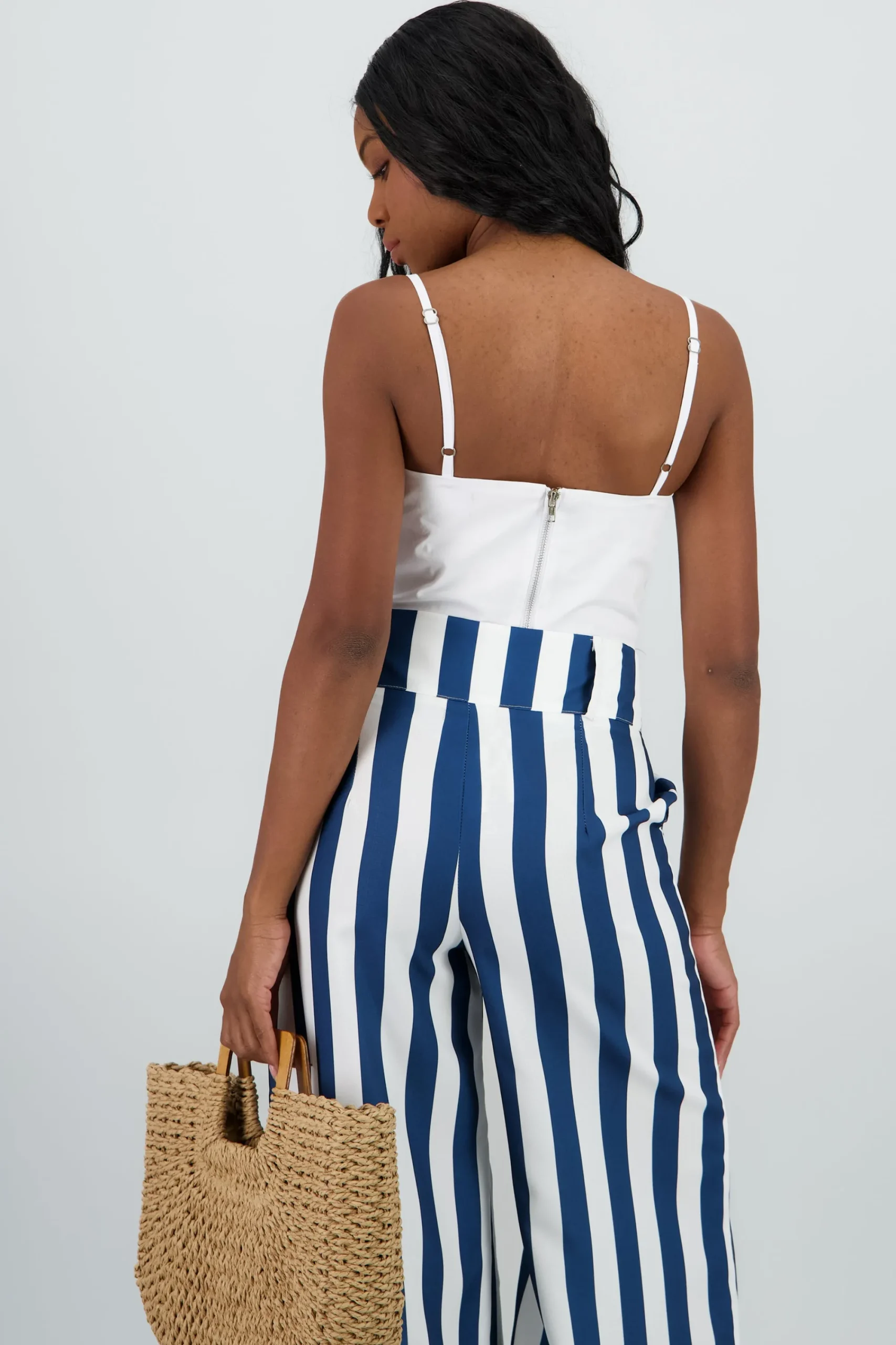 Shasa Poplin Corset Style Top with Lace