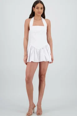 Shasa Poplin Dress with Voluminous