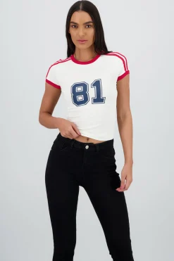 Shasa Printed Contrast Top