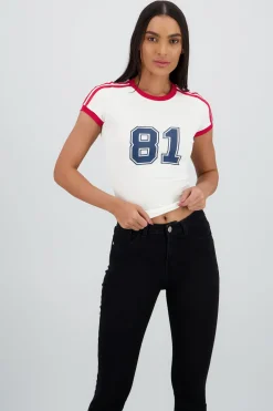 Shasa Printed Contrast Top