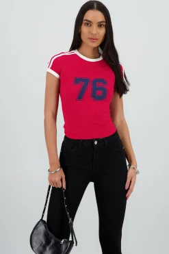 Shasa Printed Contrast Top