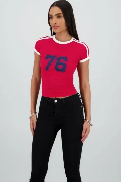 Shasa Printed Contrast Top