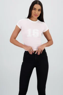 Shasa Printed Contrast Top