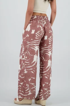 Shasa Printed Flowy Wide Leg Pants