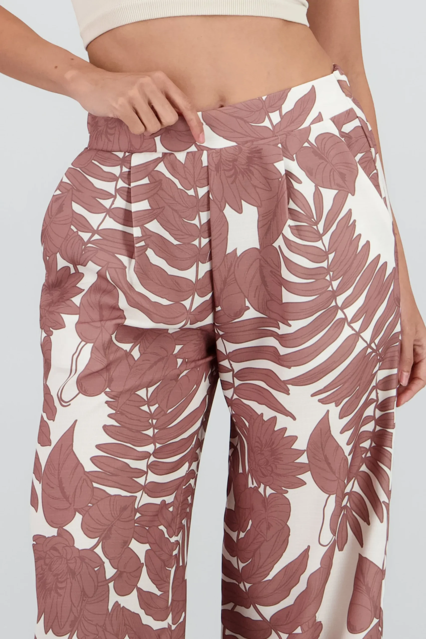 Shasa Printed Flowy Wide Leg Pants