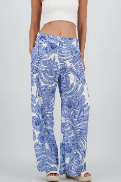 Shasa Printed Flowy Wide Leg Pants
