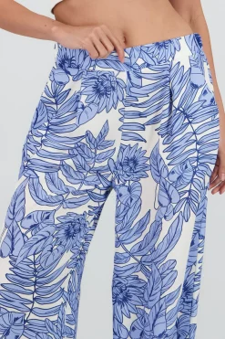 Shasa Printed Flowy Wide Leg Pants