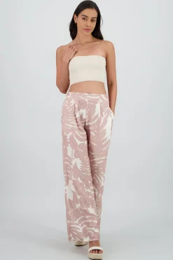 Shasa Printed Flowy Wide Leg Pants