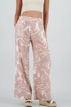 Shasa Printed Flowy Wide Leg Pants