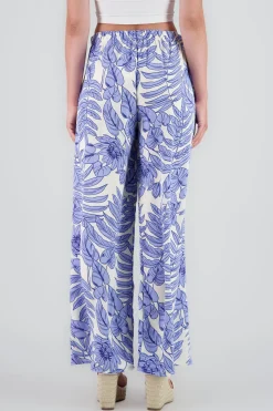 Shasa Printed Flowy Wide Leg Pants