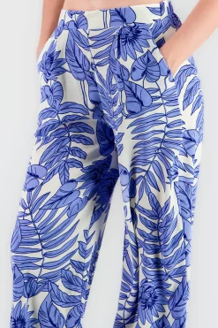 Shasa Printed Flowy Wide Leg Pants