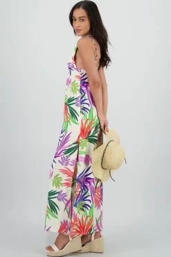 Shasa Printed V Scoop Maxi Dress