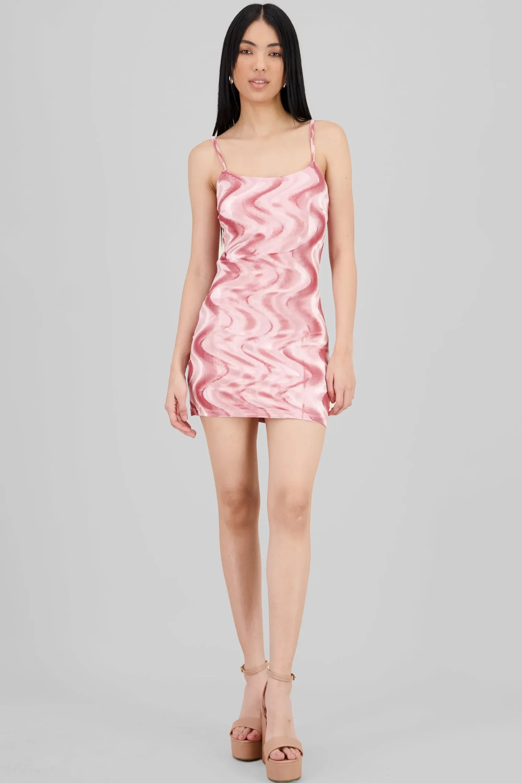Shasa Printed Velvet Mini Dress