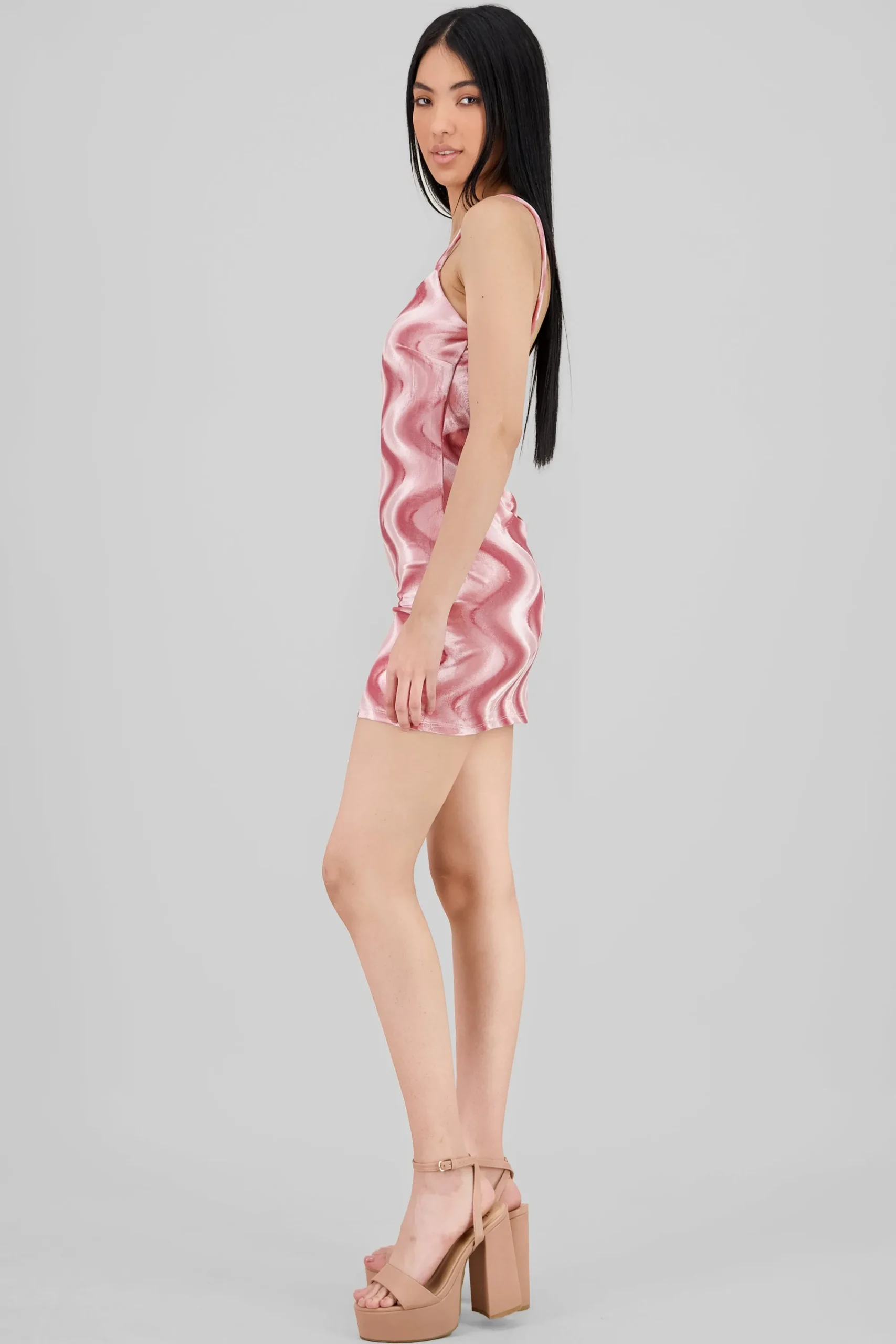 Shasa Printed Velvet Mini Dress