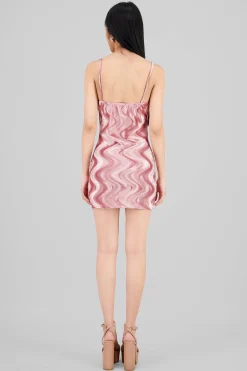 Shasa Printed Velvet Mini Dress
