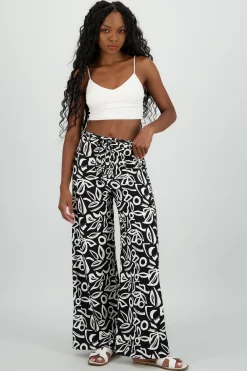 Shasa Printed Wide Leg Pants
