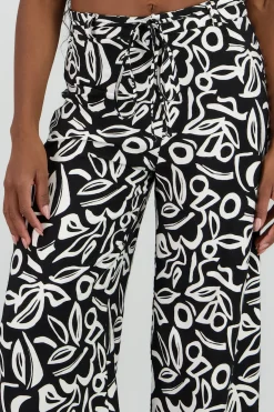 Shasa Printed Wide Leg Pants