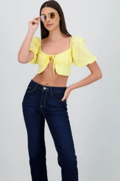 Shasa Puff Sleeve Crop Top